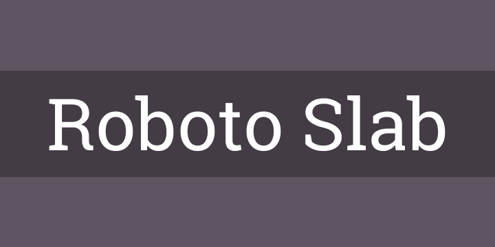 Roboto Slab Font Download Mac